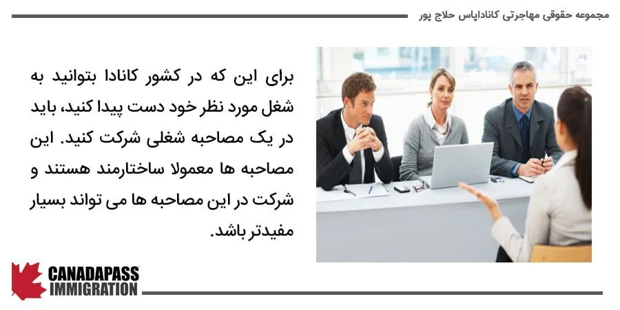 آنچه پس از پایان مصاحبه کاری ساختارمند در کانادا اتفاق می افتد