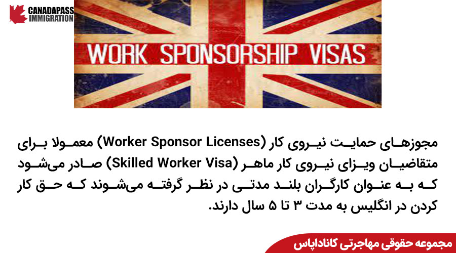 مجوزهای حمایت نیروی کار (Worker Sponsor Licenses)